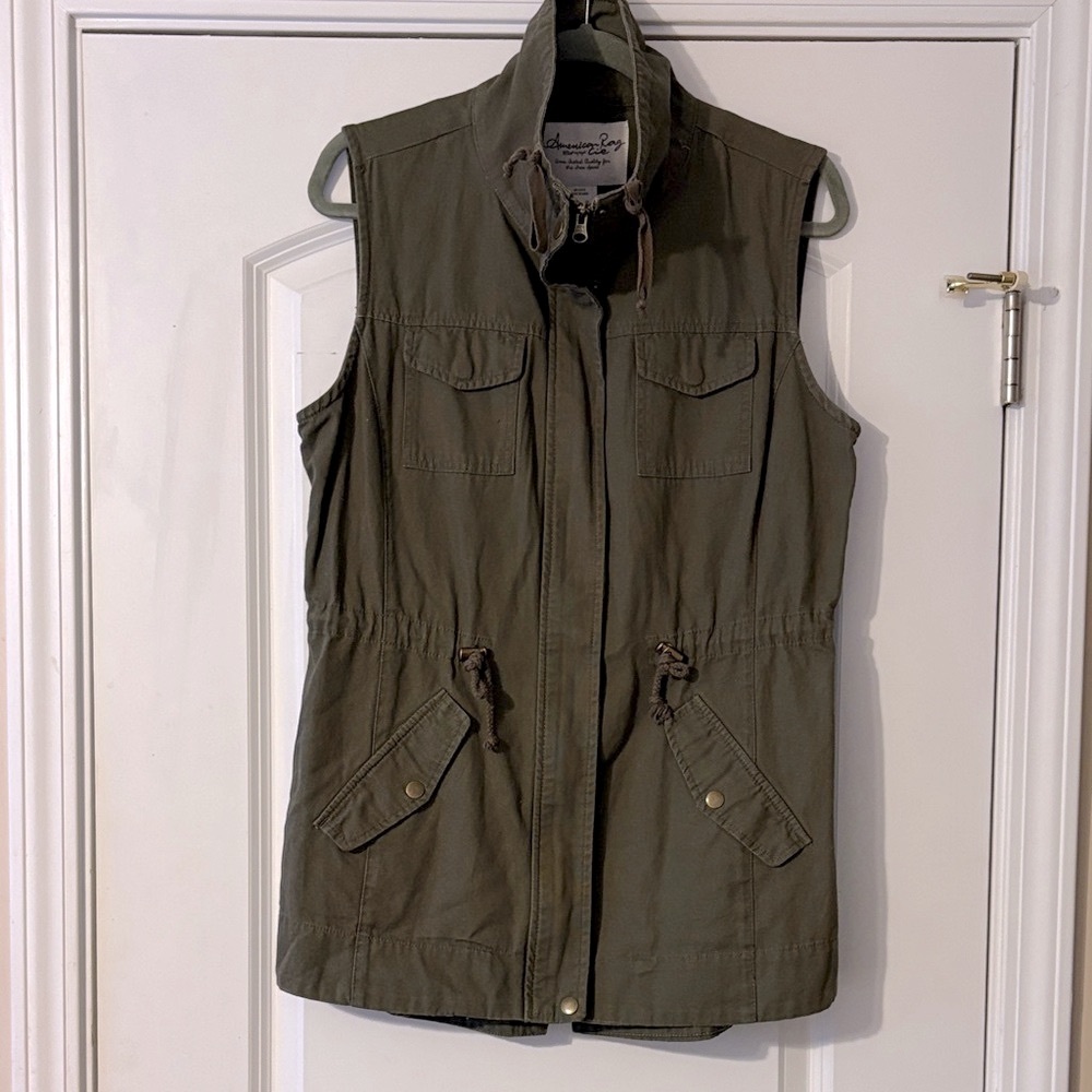 American Rag Olive Green Utility Vest
